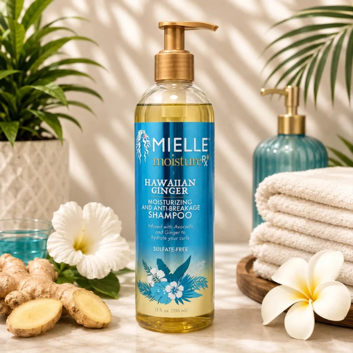 Moisture RX Hawaiian Ginger Moisturizing and Anti-Breakage Shampoo bottle