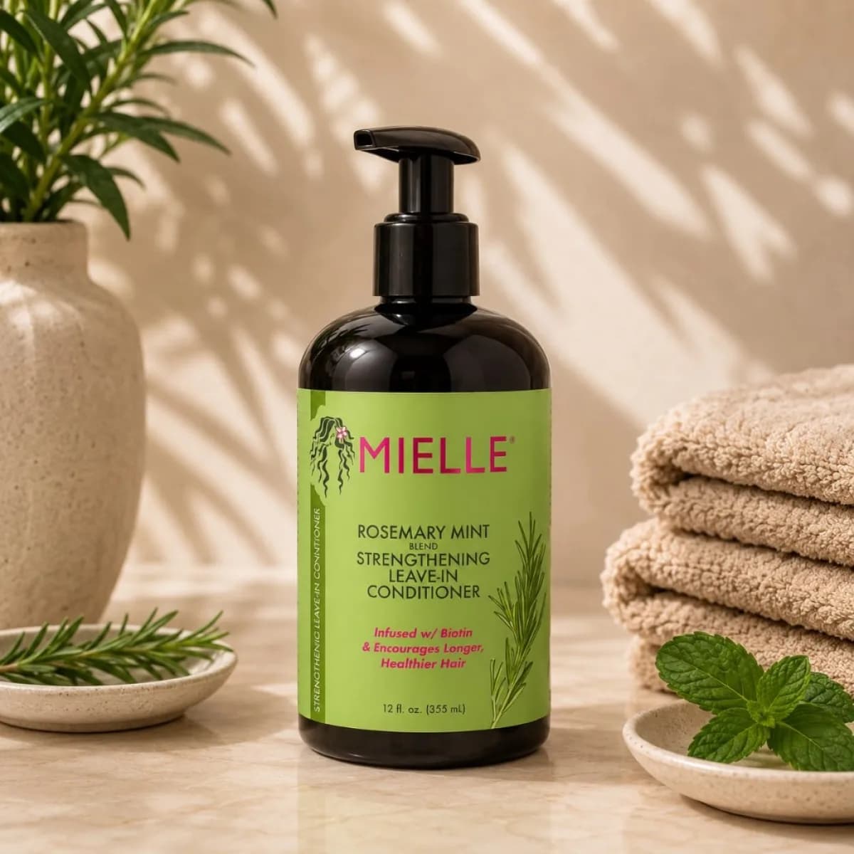 Rosemary Mint Blend Strengthening Leave-In Conditioner bottle