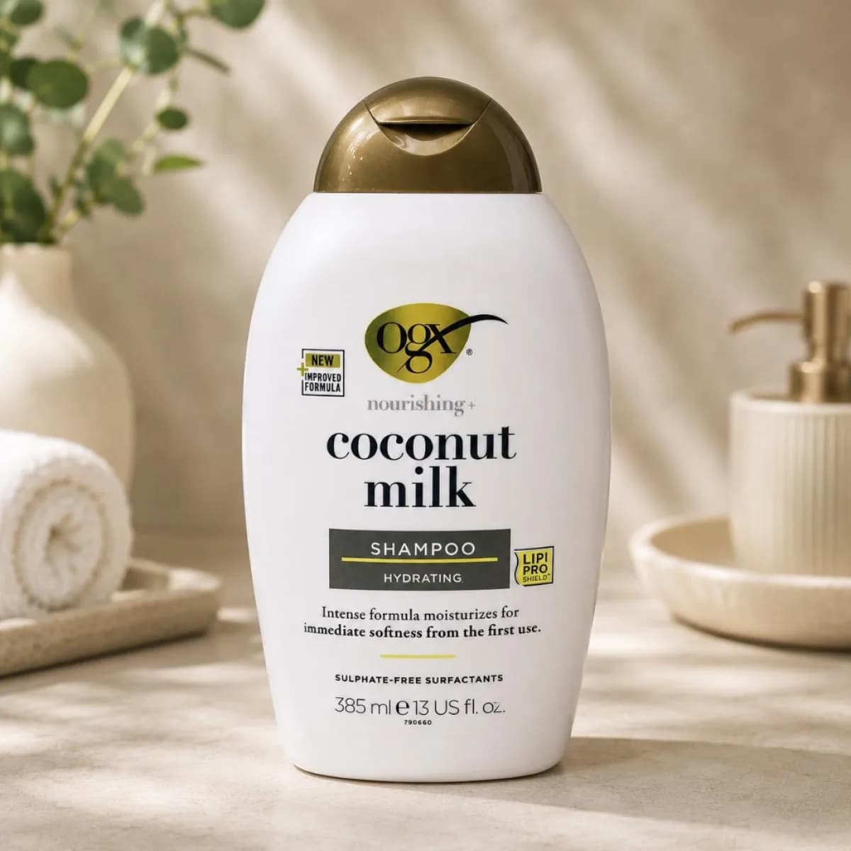 Nourishing + Coconut Milk Shampoo bottle