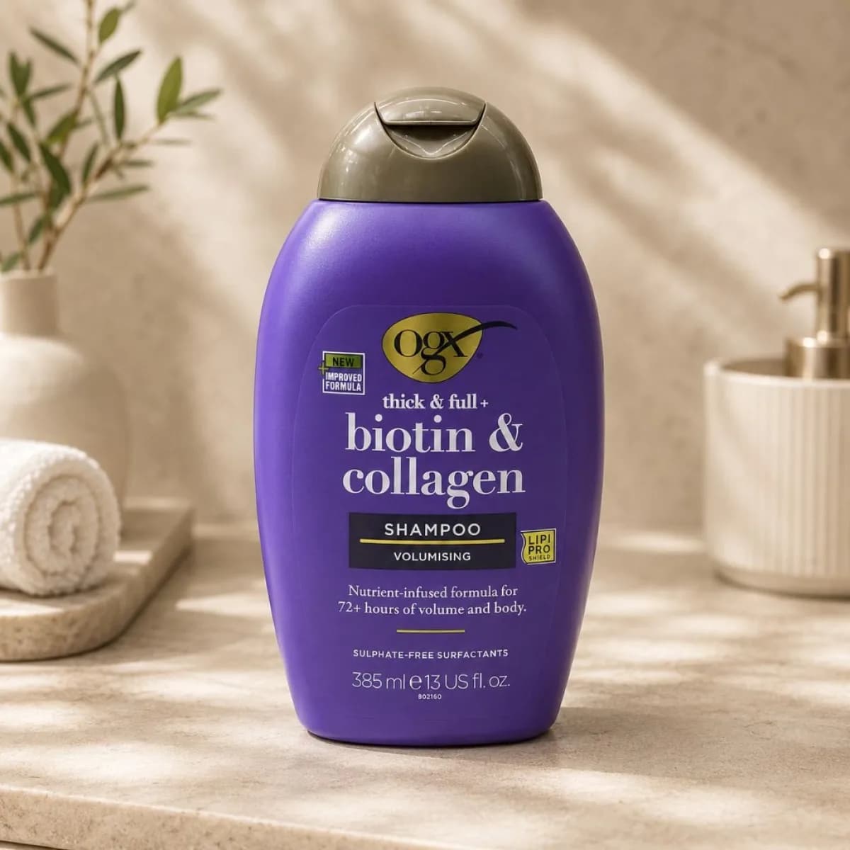 Thick & Full + Biotin & Collagen Shampoo bottle