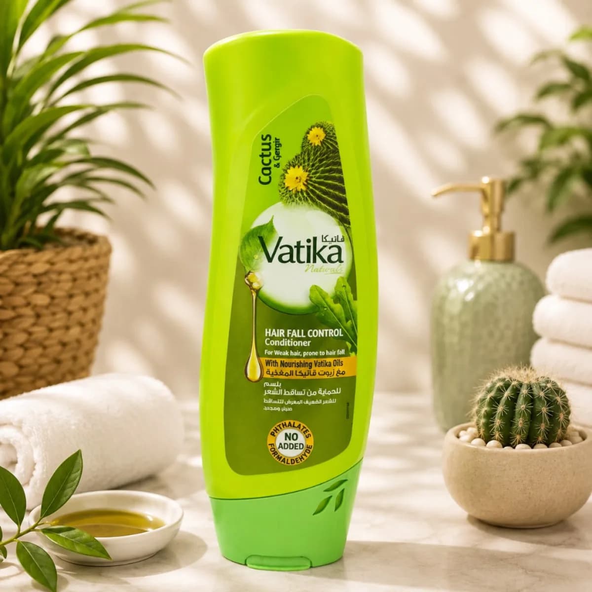 Cactus & Gergir Hair Fall Control Conditioner bottle